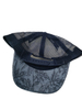 High Quality Custom Mens Curve Brim 3D Embroidery Logo Snapback Closure 5 Panel All Black Mesh Foam Trucker Hat