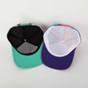 Custom 7 Panel Dark Grey Faux Suede Private Label Mesh 3D Embroidery Gorras Snapbacks Trucker Hats Caps