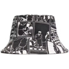 Hot Selling Letters Embroidery Double Reversible Pink Cotton Unisex Character Style Pattern Material Bucket Hats