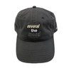 Wholesale Cheap Custom High Quality 6 Panel Washed Black Cotton Twill Embroidery Logo Baseball Cap, Plain Unstructured Dad Hat