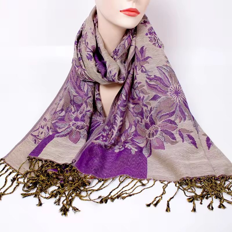 Custom Ombre Breathable Plain Light Weight Chiffon Muslim Hijab Woven Solid Chiffon Women Woven Scarf Shawl Hijab