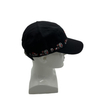Wholesale Custom High Quality Embroidery Logo Structured Mens Baseball Caps, Black Cotton Baseball Hat