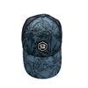 Custom Byzance Stitch Embroidery Logo 5 Panel Striped Baseball Caps with Plaid Fabric Golf Trucker Hat