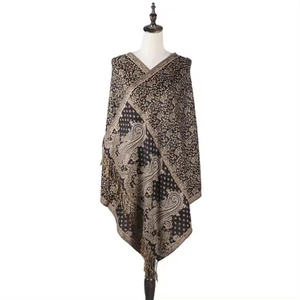 Pashmina Shawl Soft Elegant Fashion Good Quality Jacquard Woven Wrap Scarf Custom Pashmina Scarf for Woman