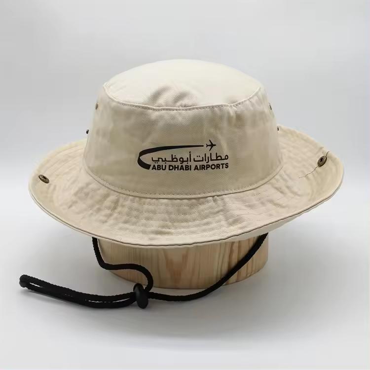Hot Selling Letters Embroidery Double Reversible Pink Cotton Unisex Character Style Pattern Material Bucket Hats