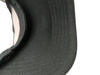Black Embroidery Snap Closure Linen 6 Panel Running Curved Brim Baseball Cap Custom Logo