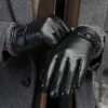 Cheap Cuero Touch Screen Fleece Lining Driving Men Real Sheepskin Leather Winter Gloves