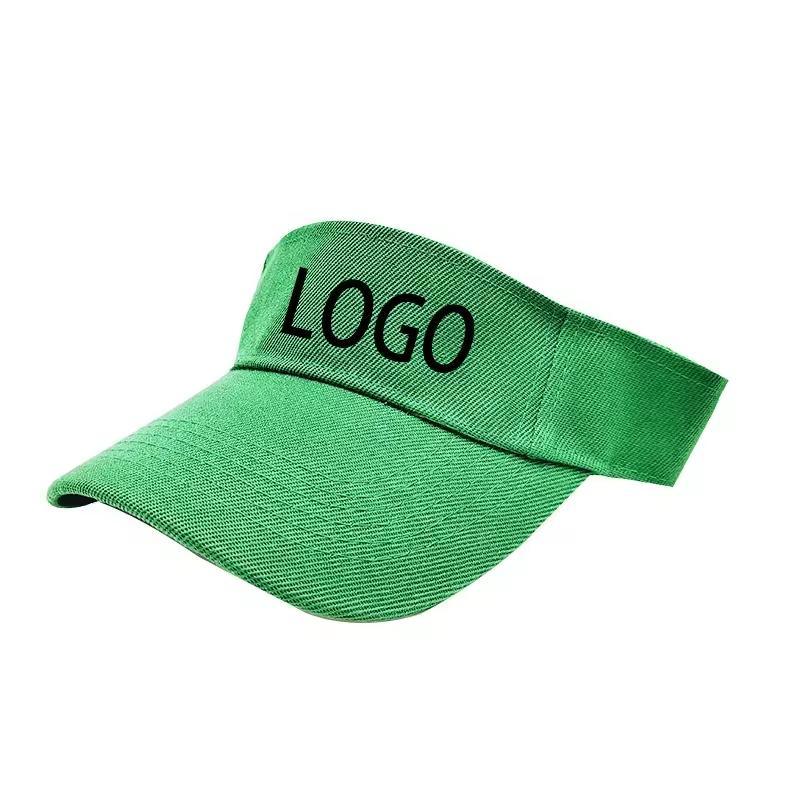 Wholesale Outdoor Visor Beach Adjustable Sun Cap Visor Hats with Custom Logo Sun Hat