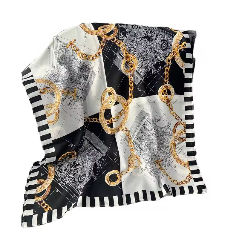New Arrival Stylish Chain Printed Long Scarf High Quality Very Soft Feeling Long Scarf