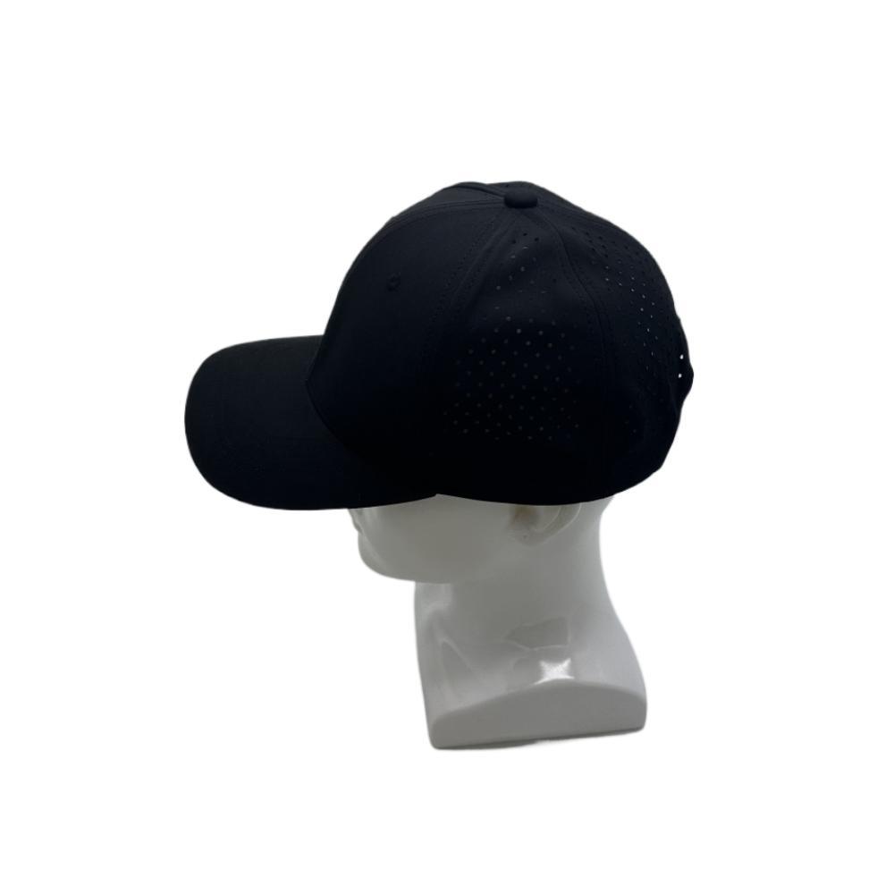 Custom Heather Blue 6 Panel Semi Curved Brim Sonic Welding Baseball Cap, Ball Cap