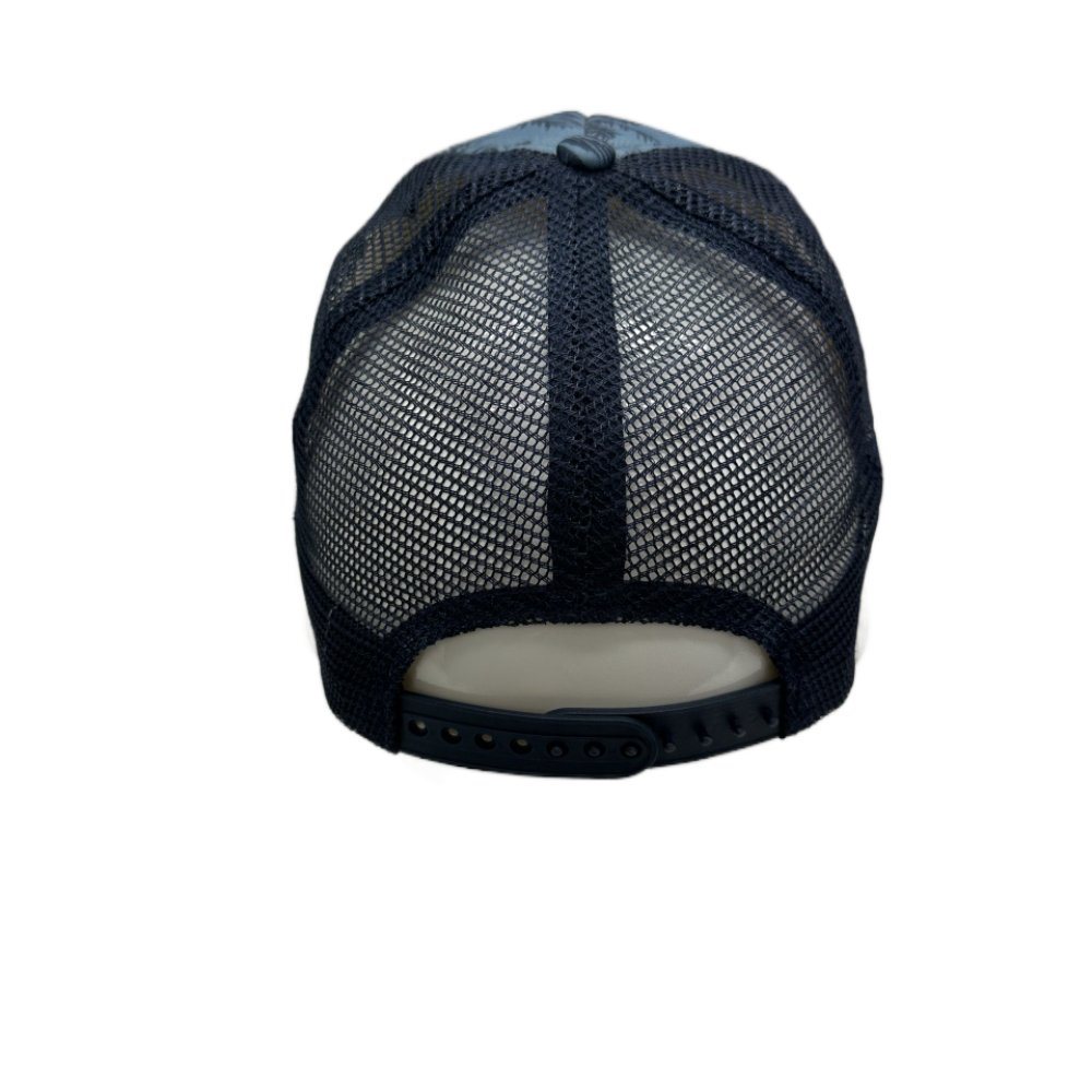 Custom Byzance Stitch Embroidery Logo 5 Panel Striped Baseball Caps with Plaid Fabric Golf Trucker Hat