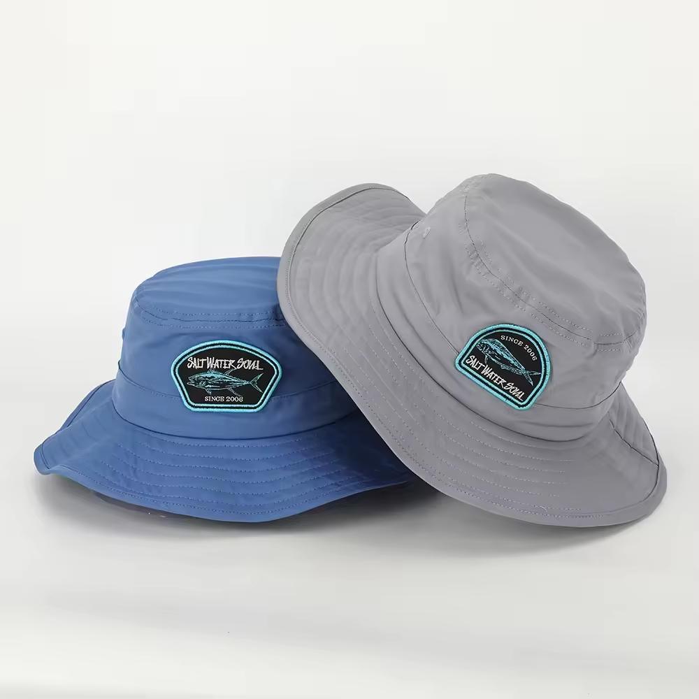 Custom Classic Outdoor Tiger Printed Logo Summer Upf50+ Protection Sun Cap Kids Bucket Hat with Chin Strap