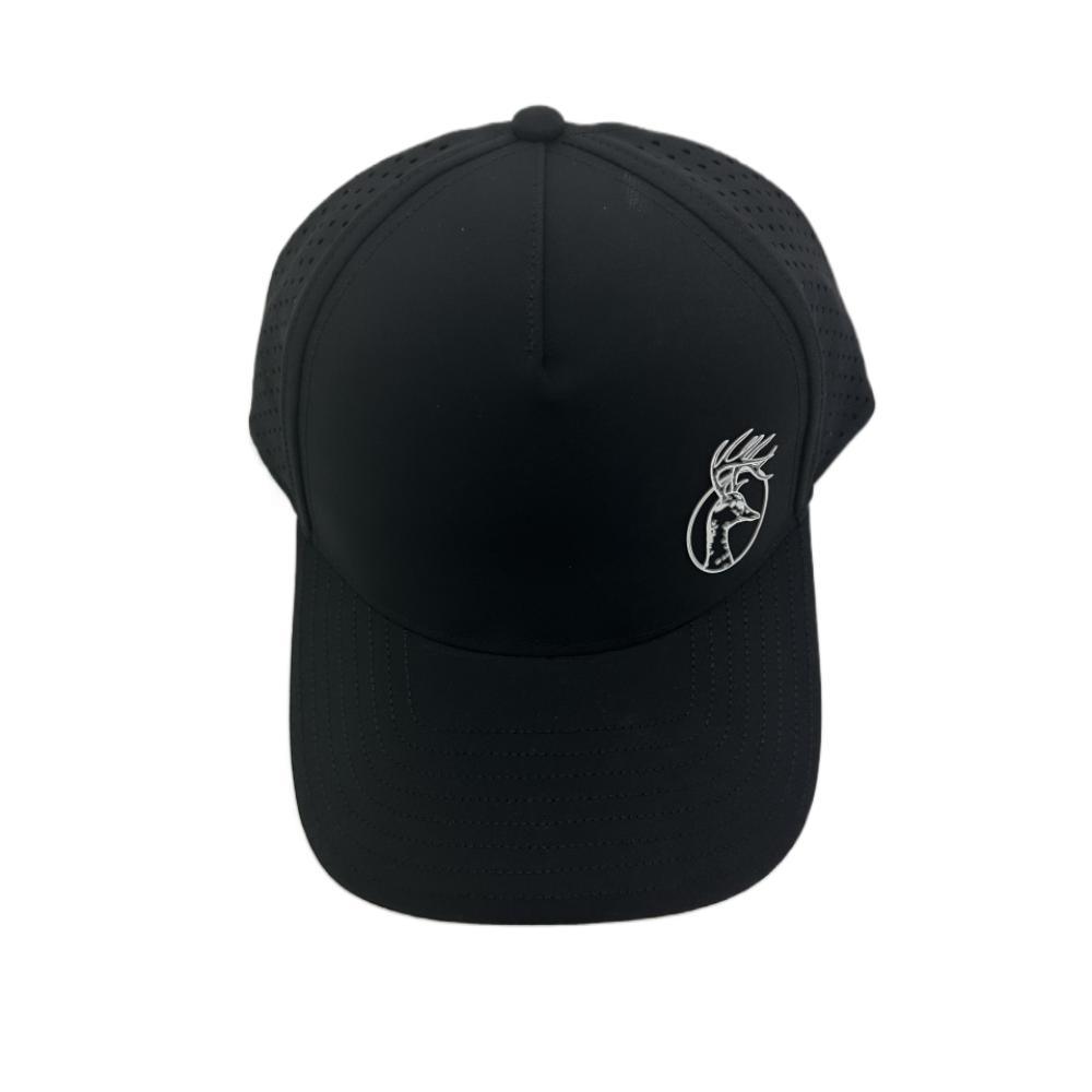 Wholesale Custom Applique Embroidery Logo 5 Panel Polyester Performance Dad Hat Laser Cut Hole Golf Gorras Rope Baseball Cap