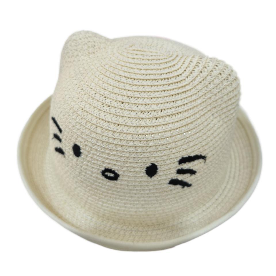2024 Spring Summer Ribbon Decoration Lafite Custom Straw Hat Flat Top Brim Woman Sun Hats for Summer