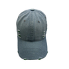 OEM Custom High Quality 5 Panel Structured Embroidery Logo Curved Brim Quick Dry Blue Nylon Snap Back Rope Baseball Cap Hat