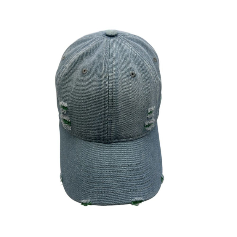 OEM Custom High Quality 5 Panel Structured Embroidery Logo Curved Brim Quick Dry Blue Nylon Snap Back Rope Baseball Cap Hat