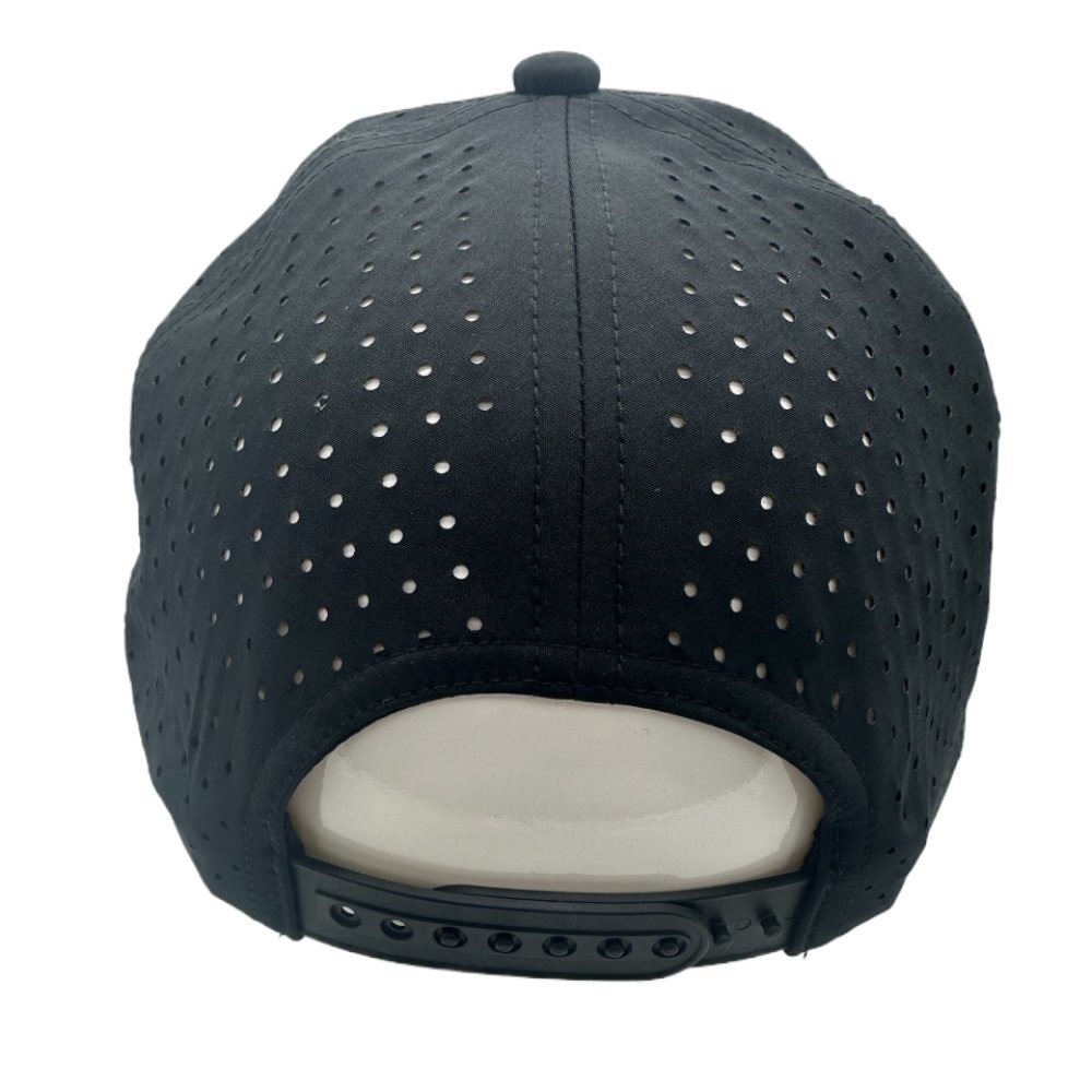 Custom 5 Panel High Quality Curved Brim 3D Embroidered Logo Sport Golf Baseball Cap, Waterproof Laser Cut Hole Perforated Dad Hat
