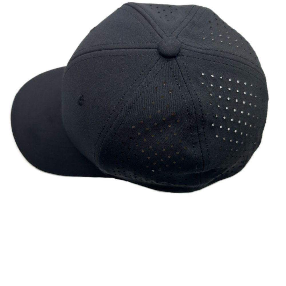 Custom 5 Panel High Quality Curved Brim 3D Embroidered Logo Sport Golf Baseball Cap, Waterproof Laser Cut Hole Perforated Dad Hat