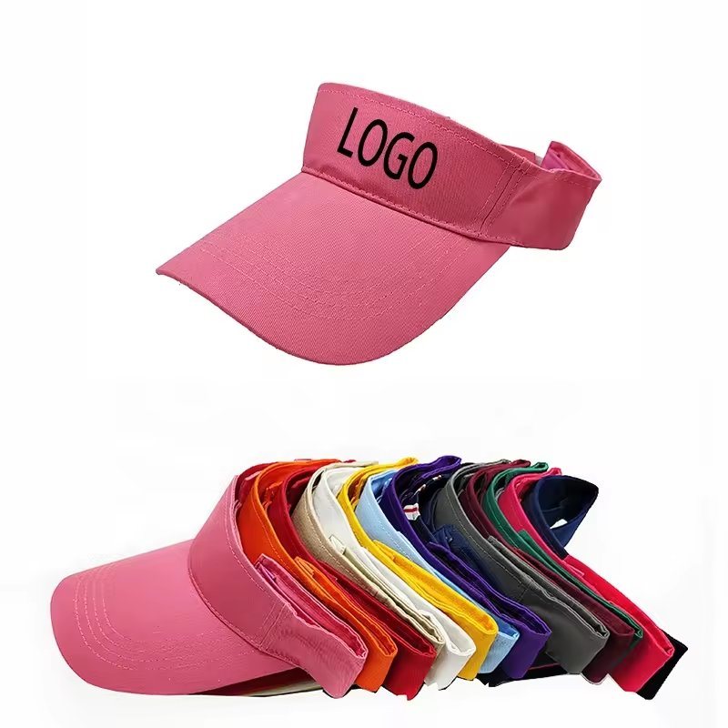 Wholesale Unisex Adjustable Empty Top Baseball Cap Cotton Caps Sport Sun Visor Hats Car Visor Mirror