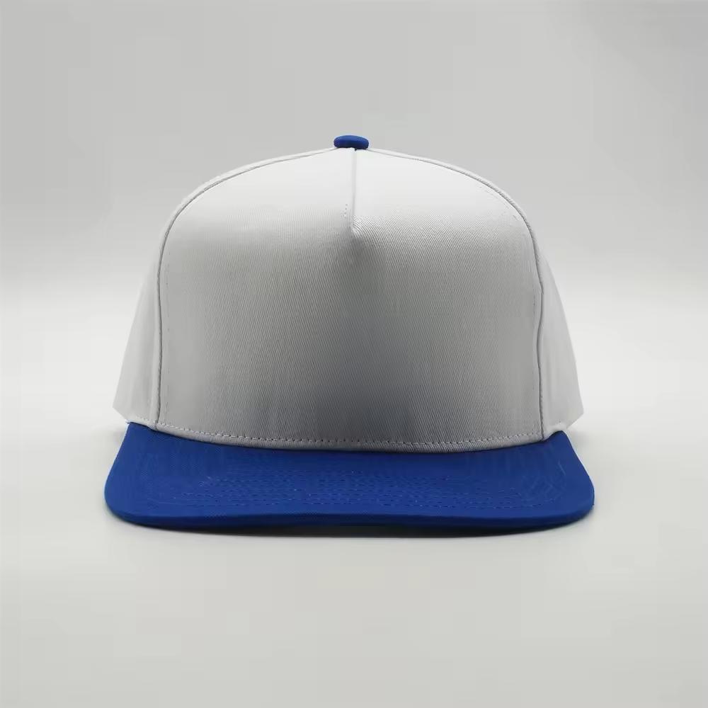 Custom High Quality Men 6 Panel Structured 3D Embroidery Logo Wool Acrylic Flat Brim Hip Hop Snapback Hat Cap