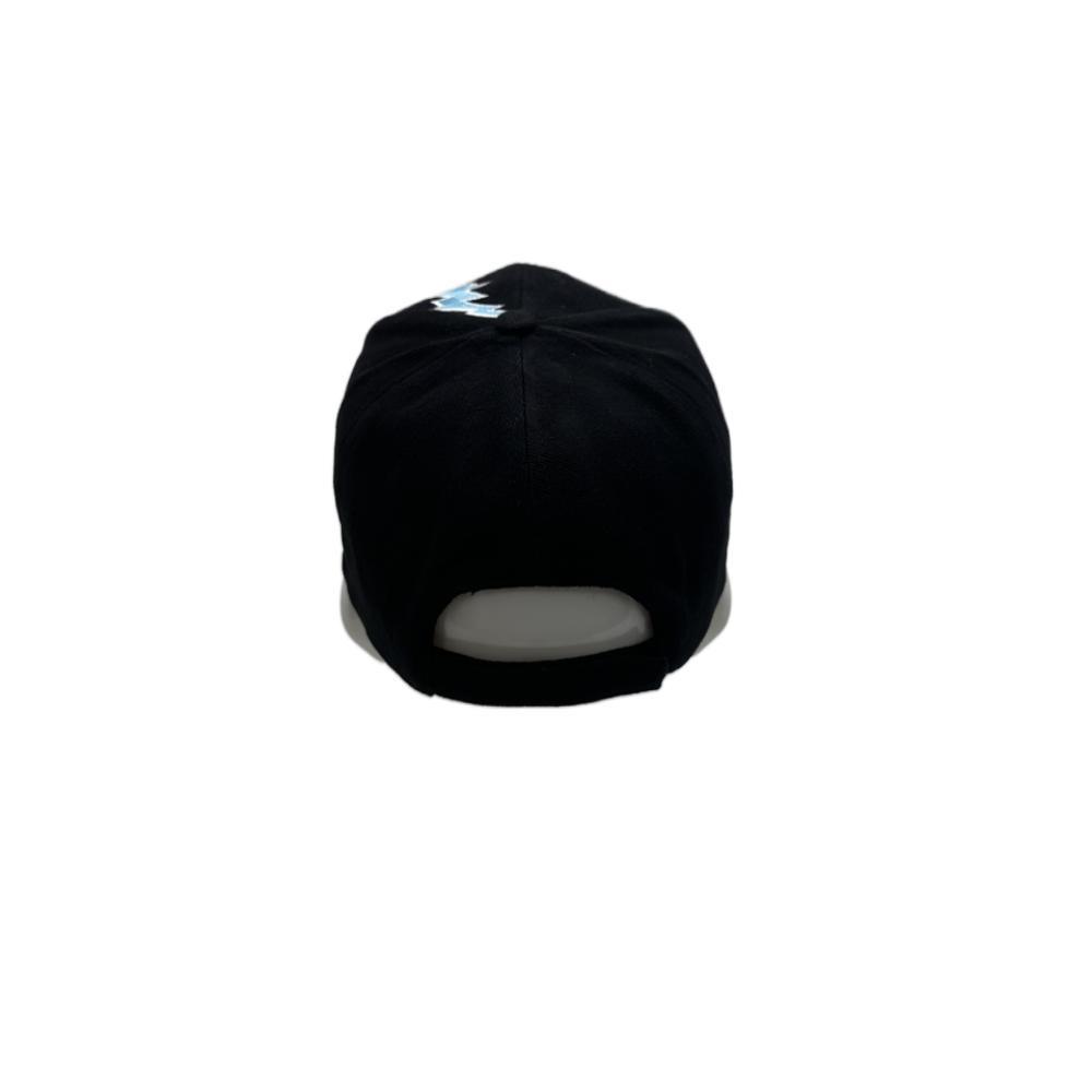 Promotional Custom Logo 5 Panel Structured Custom Embroidery Cap Tow Tone Black Blue Baseball Hats Caps