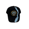Promotional Custom Logo 5 Panel Structured Custom Embroidery Cap Tow Tone Black Blue Baseball Hats Caps