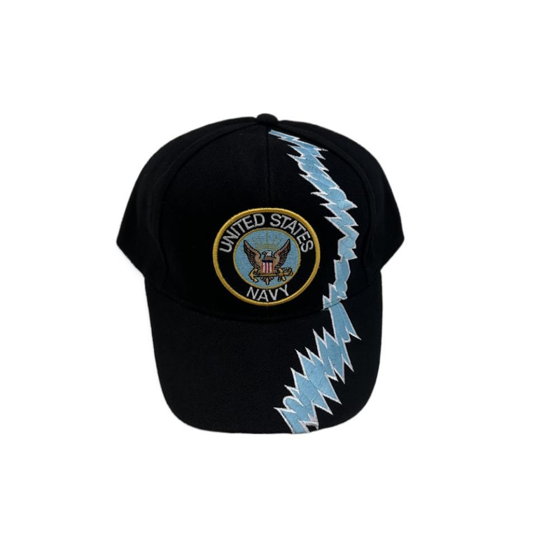 Promotional Custom Logo 5 Panel Structured Custom Embroidery Cap Tow Tone Black Blue Baseball Hats Caps