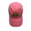 Custom Logo Flat Embroidery Polyester Leaf Heat Transfer Printing 6 Panel Baseball Cap