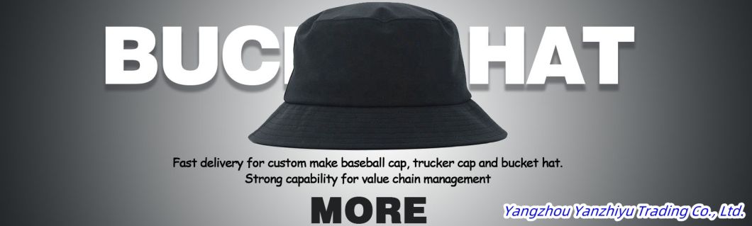 Custom Embroidered Private Label Wide Brim Bucket Hat Plain Sun Protection Fisherman Cap with String