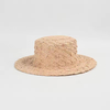 Summer New Webbing Wide Brim Flat Top Raffia Straw Boater Hat Female National Style False Sunshade Straw Hats for Boaters
