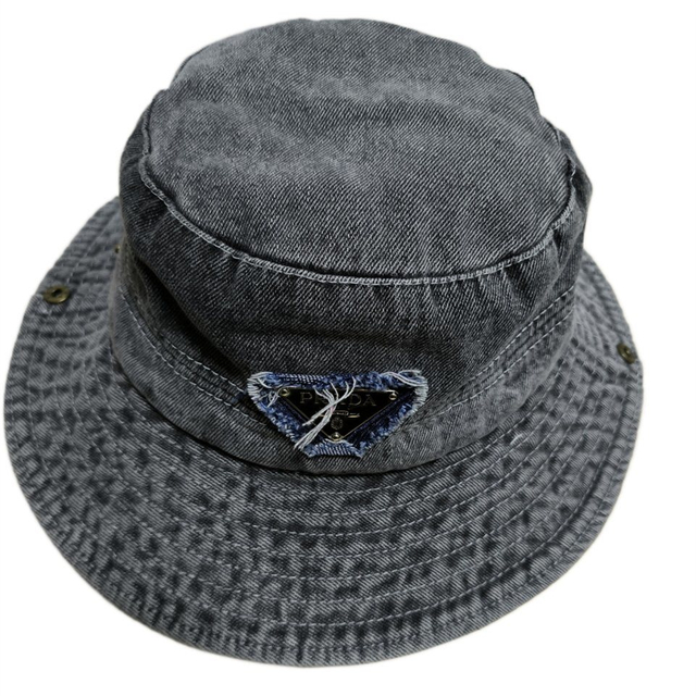 Wholesale Custom Women Men Outdoor Stylish Casual Sun Shade Distressed Washed Denim Bucket Hat