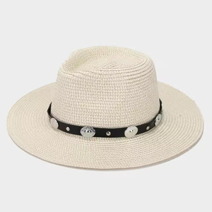 Dick Cowboy European American Fashion Sun Ladies Straw Hat Men Stage Performance Panama Straw for Hats