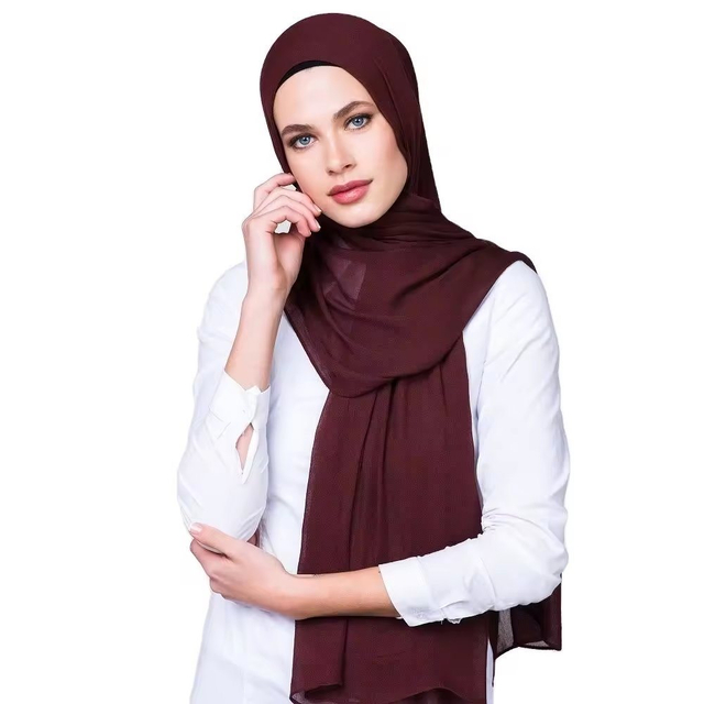 Most Competitive Price Pure Color Turban Premium Woven Soft Comfortable Thin Cotton Modal Scarf Muslim Hijab