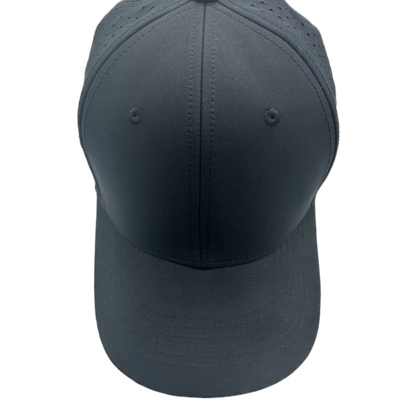 Custom 5 Panel High Quality Curved Brim 3D Embroidered Logo Sport Golf Baseball Cap, Waterproof Laser Cut Hole Perforated Dad Hat
