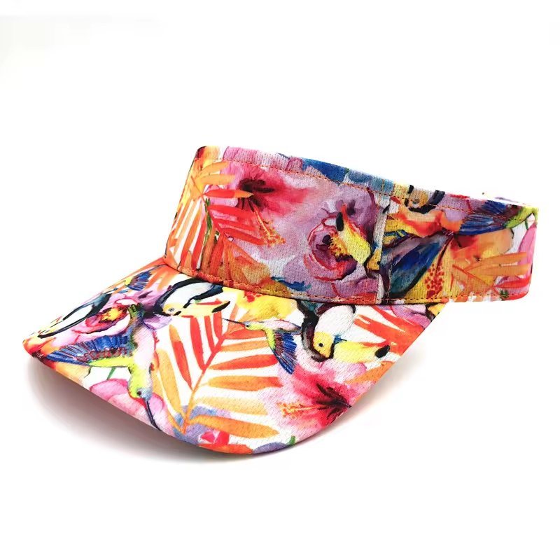 Summer Golf Dry Fit Fabric Sun Visor Hat Custom Logo Sun Visor Running Visor Face Mask Hat