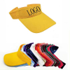Orange Sports Sun Visor Hats Cotton Twill Ball Adjustable Golf Sun Caps for Men Women Custom Logo