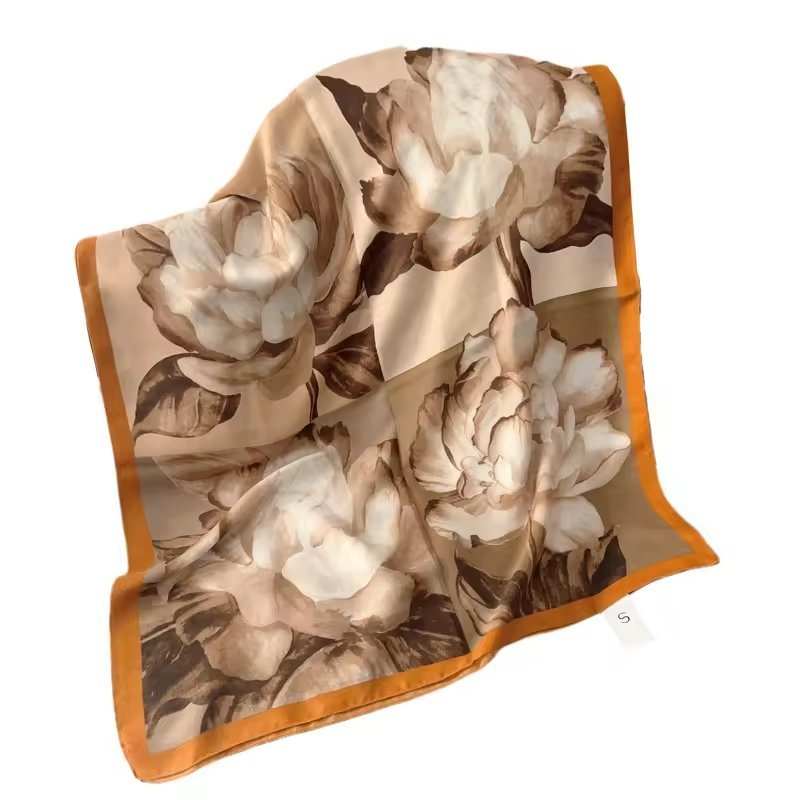 Top Sale Autumn and Spring Women Floral Printed Long Scarf Custom Design Voile Very Soft Scarf Shawls Hijab