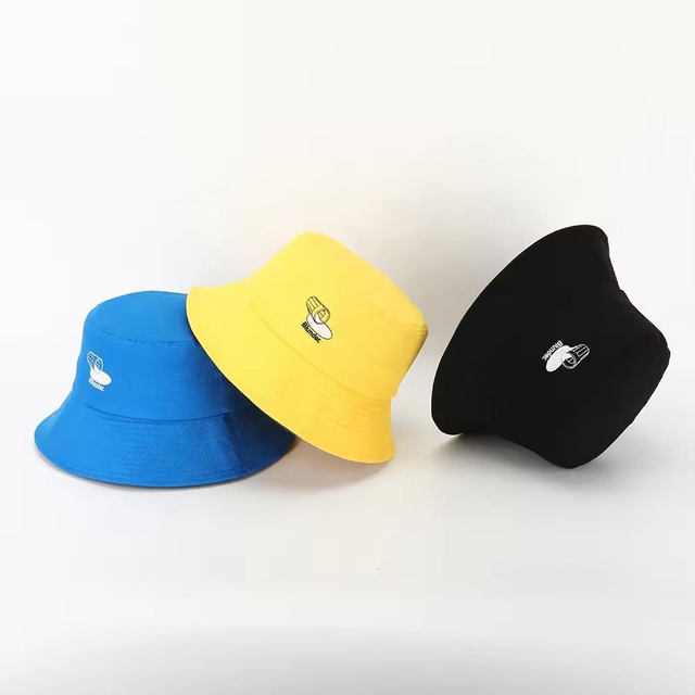 Wholesale Custom High Quality Polyester Embroidery Logo Reversible Fisherman Gorras Sun Cap Summer Mens Women Bucket Hat