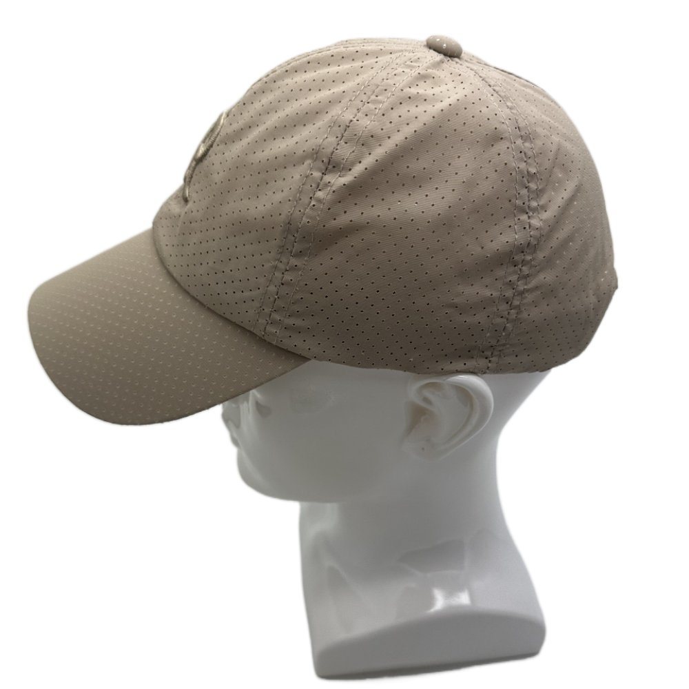 Custom High Quality 6 Panel Adult 100% Polyester Embroidery Logo Laser Cut Perforated Sport Baseball Cap, Wholesale White Dad Hat