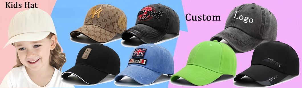 Adjustable Fast Delivery Children Five Panel Snapback Caps Solid Color Baseball Cap Custom Cartoons Caps for Kids