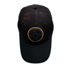 BSCI Factory Custom 5 Panel Grey Rope Hat, High Quality Embroidery Logo Curved Brim Quick Dry Nylon Snap Back Baseball Cap