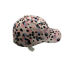 Custom 5-Panel Curved Brim Structured Baseball Cap Printed Front Panel & Embroidered Logos-Made by Cap Manufacturer