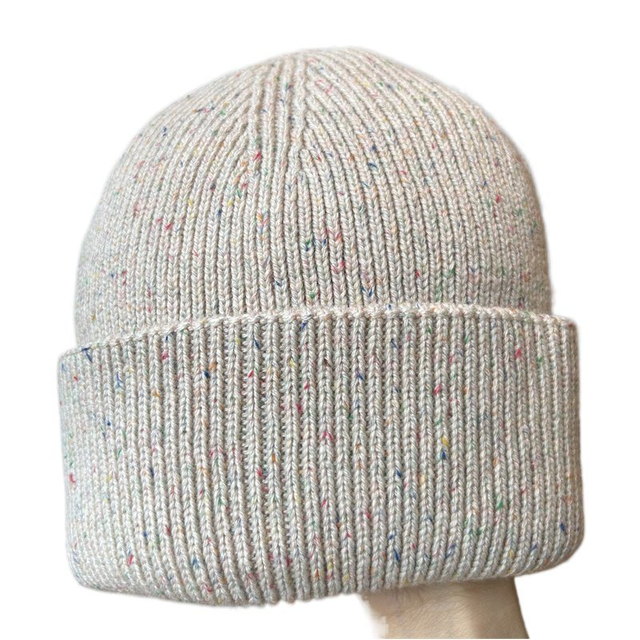 Embroidery Custom Logo Warm Chunky Thick Ribbed Unisex Fluffy Slouchy Jacquard Winter Cuffed Toque Knitted Beanie Hats