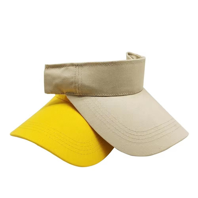 Factory Direct Sell Outdoor Visor Beach Adjustable Sun Cap Visor Face Mask Hats with Custom Logo
