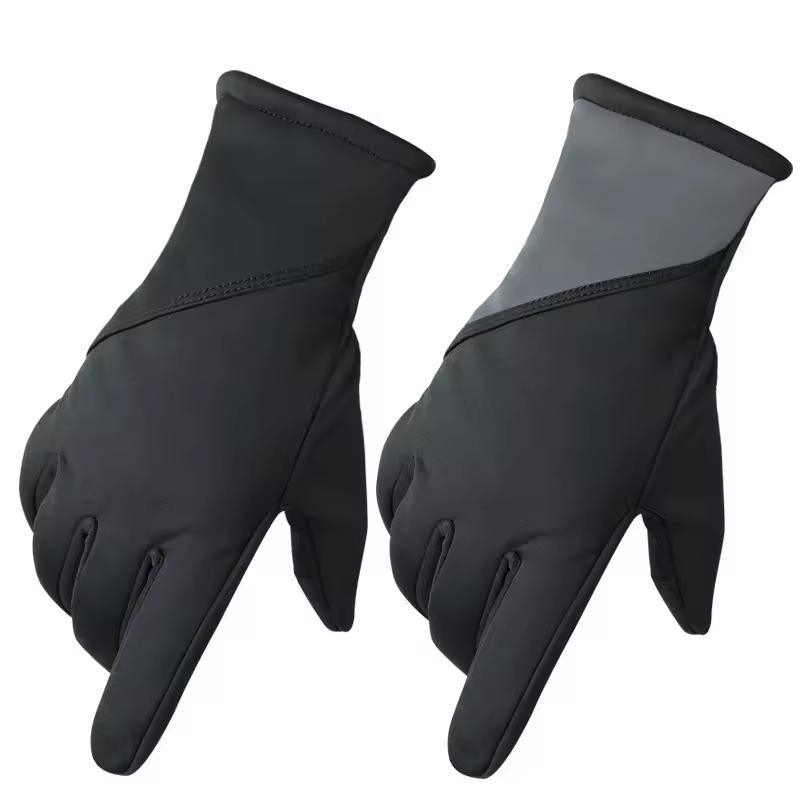 Ozero Custom Logo Touch Screen Men Extra Cold Winter Weather Warm Driving Cycling Running Skiing Fleece Gloves