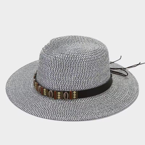 British Retro Panama Woman Straw Hat Men Fashion Breathable Shade Sun Outdoor Trip Beach Straw Hats