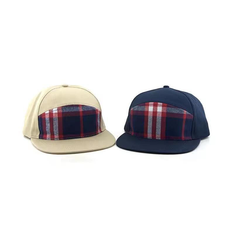 6 Panel Flat Bil Snapback Capl with Basketball Sports Hats Mens Embroidered Logo Hats