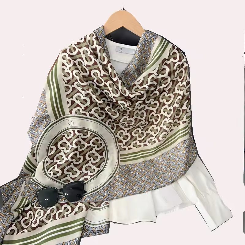 Top Sale Wholesale Floral Printing Long Scarf Shawls Luxury Brand Designer Ladies Winter Warm Thick Printed Scarf
