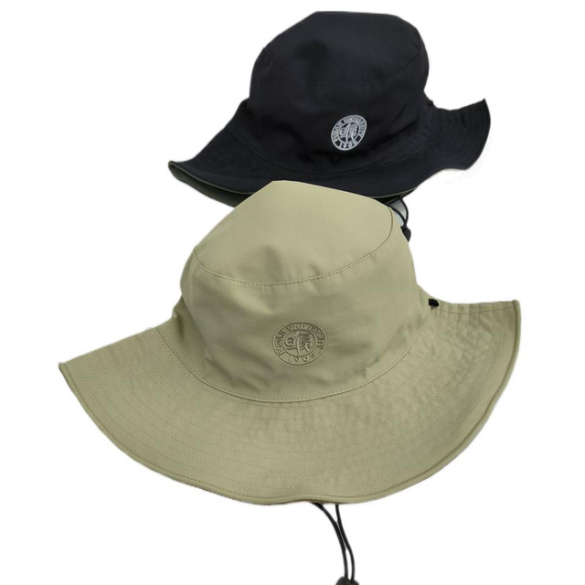 Wholesale High Quality Rubber Velcro Reversible Fisherman Gorras Mens Women Sun Cap Custom Polyester Laser Cut Hole Bucket Hat