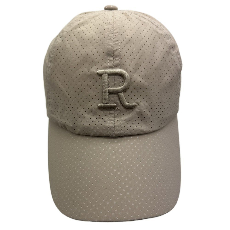 Custom High Quality 6 Panel Adult 100% Polyester Embroidery Logo Laser Cut Perforated Sport Baseball Cap, Wholesale White Dad Hat